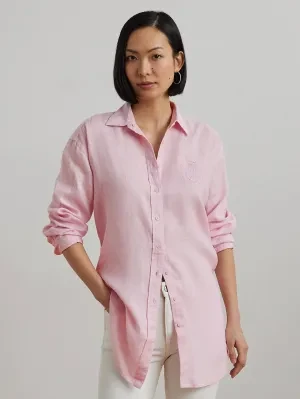 LAUREN RALPH LAUREN Lniana koszula | Oversize fit