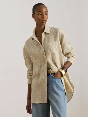 LAUREN RALPH LAUREN Lniana koszula | Relaxed fit