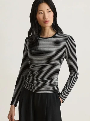 Lauren Ralph Lauren longsleeve damski z bawełną czarny