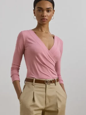 Lauren Ralph Lauren longsleeve kolor różowy 200824366