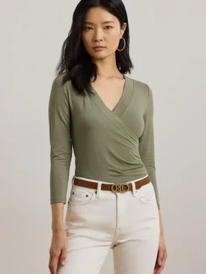 Lauren Ralph Lauren longsleeve kolor zielony 200824366