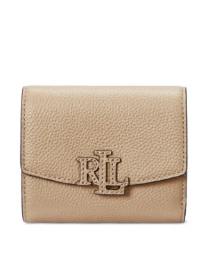 LAUREN RALPH LAUREN Mały Portfel Damski Cameryn 432966782005 Beżowy