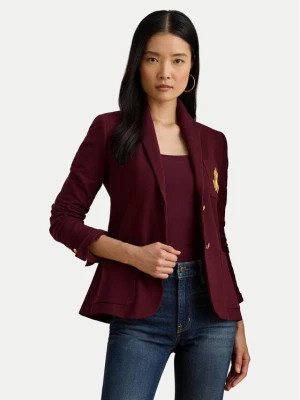 LAUREN RALPH LAUREN Marynarka 200797305029 Bordowy Slim Fit