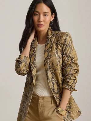 Lauren Ralph Lauren marynarka damska z bawełną beżowy