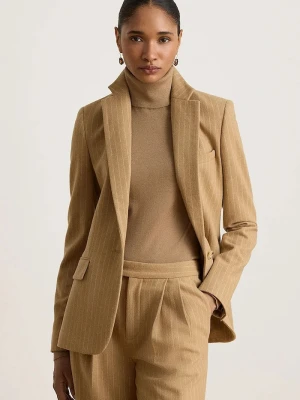 Lauren Ralph Lauren marynarka damska z wełną brązowy