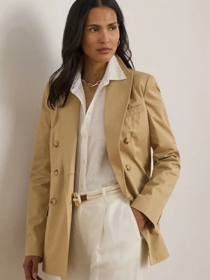 Lauren Ralph Lauren marynarka dwurzędowa damska bawełniana