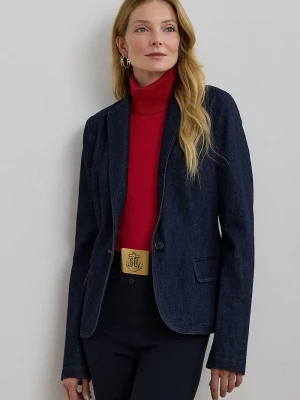 Lauren Ralph Lauren marynarka jeansowa niebieski
