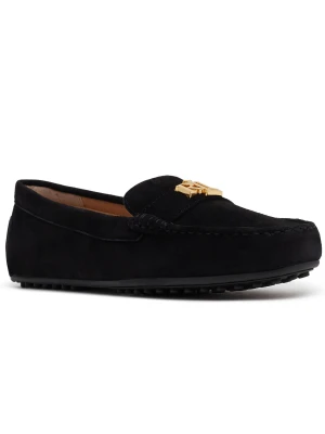 LAUREN RALPH LAUREN Mokasyny Barnsbury | zamsz czarny
