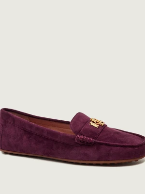 LAUREN RALPH LAUREN Mokasyny Barnsbury | zamsz bordowy