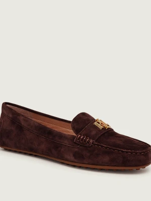 LAUREN RALPH LAUREN Mokasyny Barnsbury | zamsz brązowy