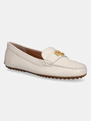 Lauren Ralph Lauren mokasyny damskie skórzane Barnsbury beżowy