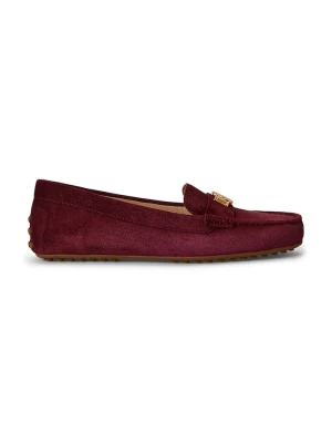 Lauren Ralph Lauren mokasyny damskie zamszowe Barnsbury bordowy
