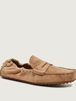 LAUREN RALPH LAUREN Mokasyny Wynnie | zamsz beżowy