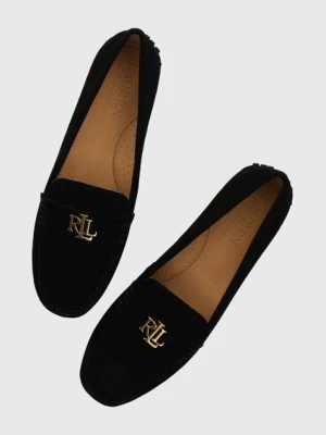 Lauren Ralph Lauren mokasyny zamszowe Barnsbury czarny