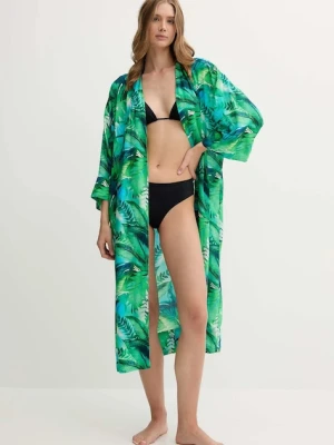 Lauren Ralph Lauren narzutka plażowa kolor zielony 20523177