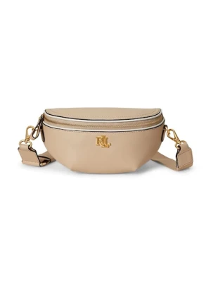 Lauren Ralph Lauren nerka skórzana kolor beżowy 431974467
