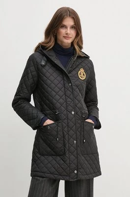 Lauren Ralph Lauren parka damska kolor czarny przejściowa 297951264