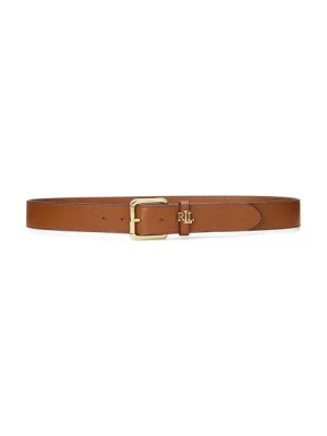 Zdjęcie produktu Lauren Ralph Lauren pasek skórzany damski kolor brązowy 412968765
