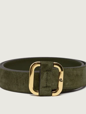 LAUREN RALPH LAUREN Pasek | zamsz khaki