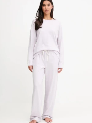 Lauren Ralph Lauren piżama bawełniana damska kolor fioletowy bawełniana ILN72453