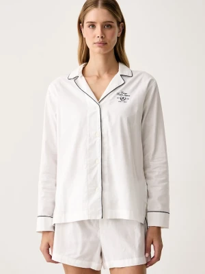 Lauren Ralph Lauren piżama damska bawełniana biały