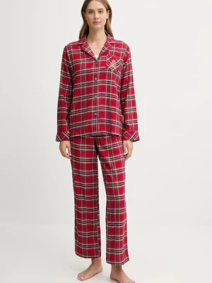 Lauren Ralph Lauren piżama damska kolor czerwony ILN92457F