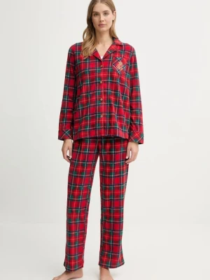 Lauren Ralph Lauren piżama damska kolor czerwony ILN92458F