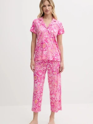 Lauren Ralph Lauren piżama damska kolor różowy ILN92428
