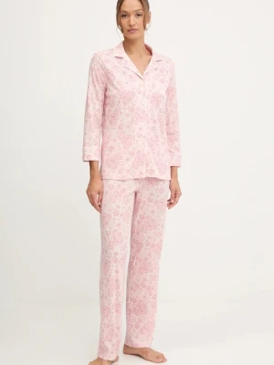 Lauren Ralph Lauren piżama damska kolor różowy ILN92443