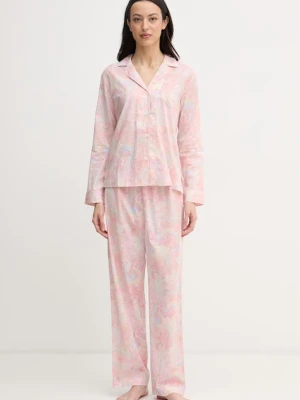 Lauren Ralph Lauren piżama dwuczęściowa damska z bawełną
