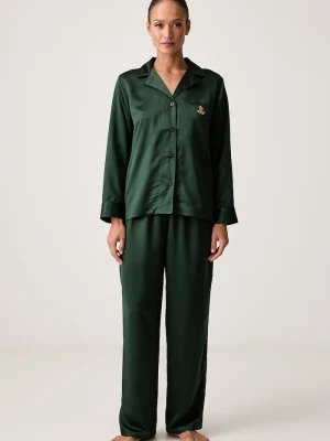 Lauren Ralph Lauren piżama dwuczęściowa damska zielony