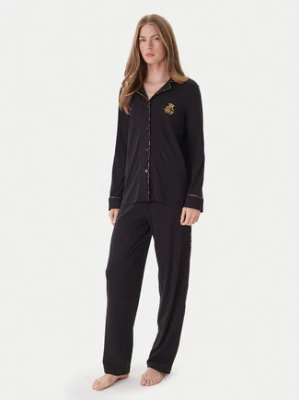 LAUREN RALPH LAUREN Piżama ILN72467F Czarny Regular Fit