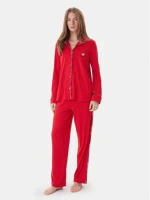 LAUREN RALPH LAUREN Piżama ILN72467F Czerwony Regular Fit