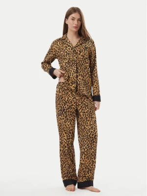 LAUREN RALPH LAUREN Piżama ILN72554 Brązowy Regular Fit