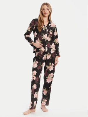 LAUREN RALPH LAUREN Piżama ILN92438 Czarny Regular Fit