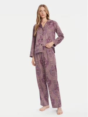 LAUREN RALPH LAUREN Piżama ILN92449 Fioletowy Regular Fit