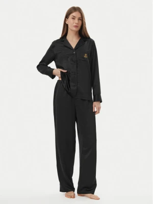 LAUREN RALPH LAUREN Piżama ILN92556 Czarny Relaxed Fit