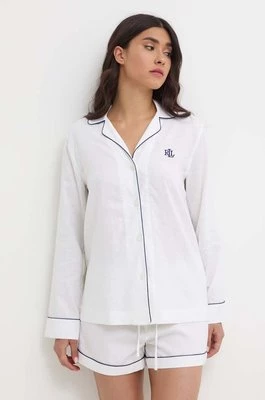 Lauren Ralph Lauren piżama lniana kolor biały ILN12335