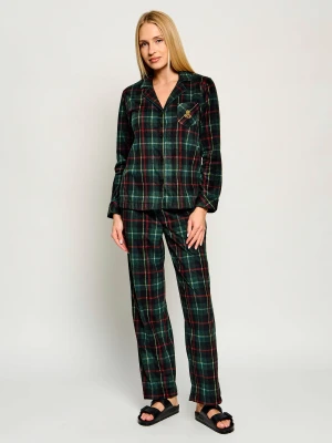 LAUREN RALPH LAUREN Piżama | Regular Fit butelkowa zieleń