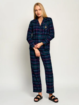 LAUREN RALPH LAUREN Piżama | Regular Fit butelkowa zieleń