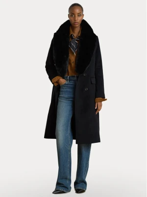 LAUREN RALPH LAUREN Płaszcz wełniany 297P23450002 Brązowy jasny Oversize