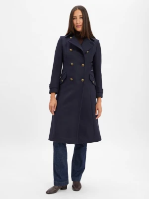 Lauren Ralph Lauren płaszcz wełniany Kobiety niebieski
