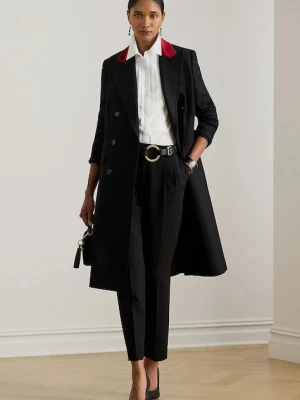 Lauren Ralph Lauren płaszcz wełniany kolor czarny 200979935