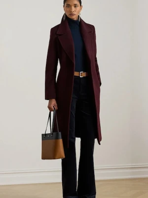 Lauren Ralph Lauren płaszcz z dodatkiem wełny