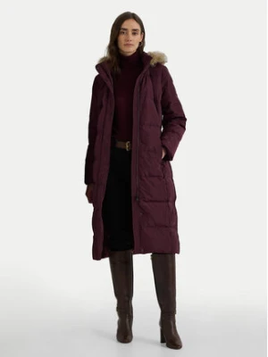 LAUREN RALPH LAUREN Płaszcz zimowy 297957518003 Bordowy Regular Fit