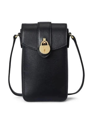 Lauren Ralph Lauren pokrowiec na telefon skórzany kolor czarny 432969460