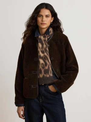 LAUREN RALPH LAUREN Polarowa kurtka Teddy | Regular Fit brązowy