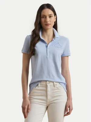 LAUREN RALPH LAUREN Polo 200966129001 Błękitny Slim Fit