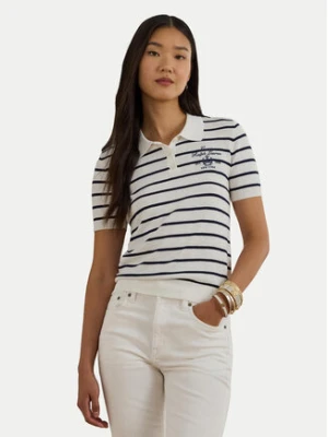 LAUREN RALPH LAUREN Polo 200P03506001 Biały Slim Fit