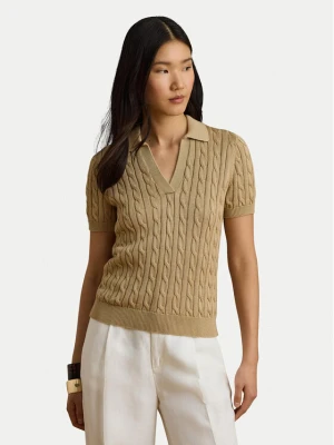 LAUREN RALPH LAUREN Polo 200P14041006 Beżowy Regular Fit